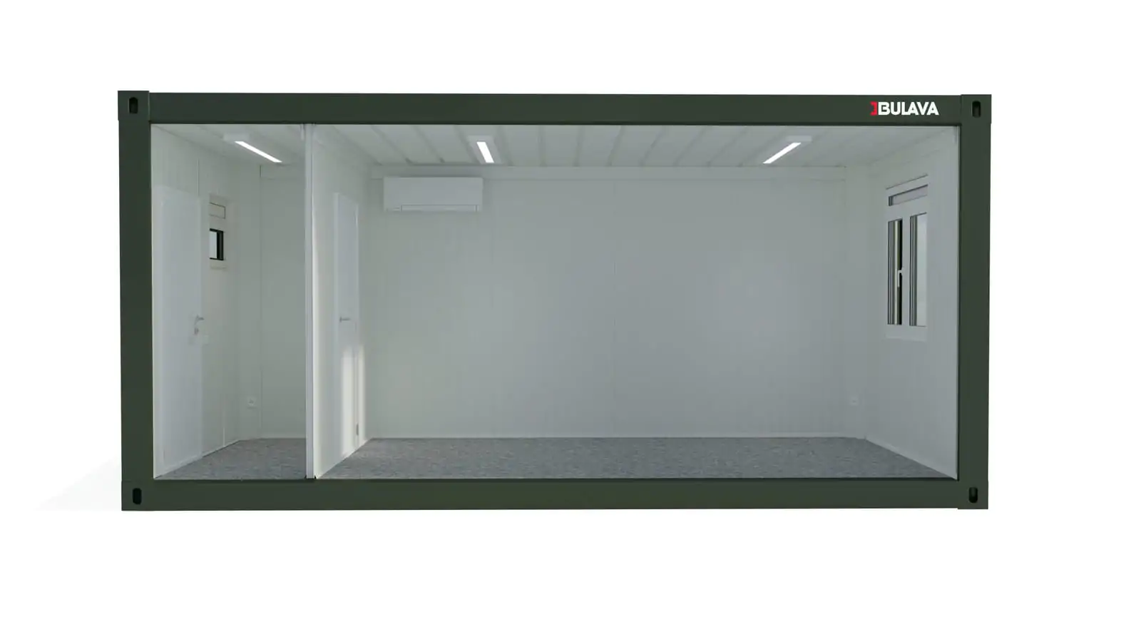Office container with corridor 6×2.4, Фото 1