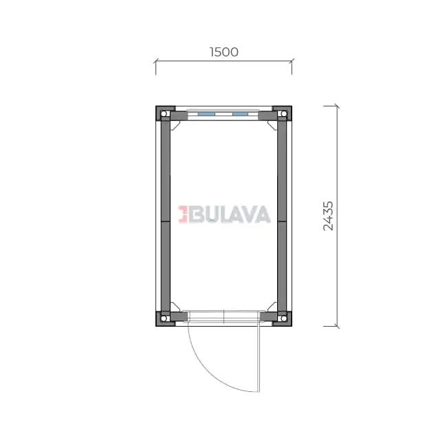 Security Guard compact cabin 2.4×1.5, Фото 4